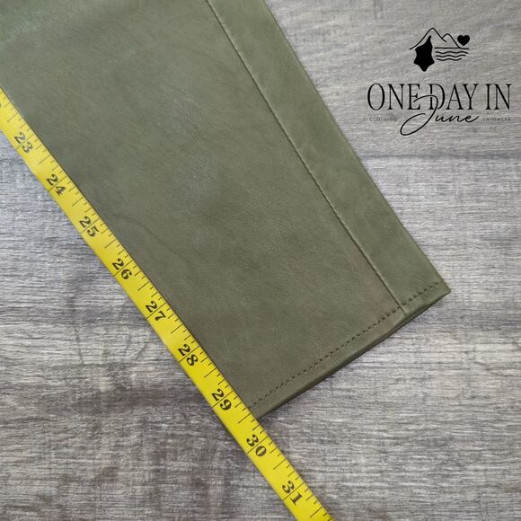 Adriano Goldschmied The Farrah High Rise Faux Leather Skinny Jeans Size 27 (4) - Picture 5 of 6